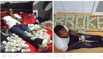 50 Cent admite que posó con dinero falso
