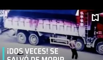 De manera increí­ble un hombre se salvó dos veces de morir 