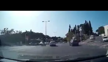El impactante accidente de un Audi "volador" en Israel