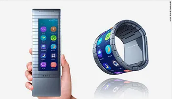 Así es el teléfono móvil que se enrolla en tu muñeca