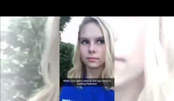 Una joven se queda pasmada al ver esto... (VIDEO)