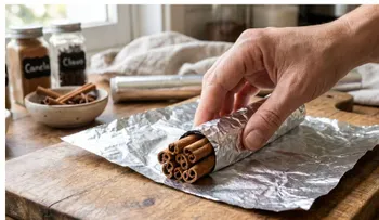 Canela envuelta en aluminio: el ritual que promete atraer abundancia