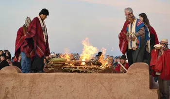 Evo Morales celebró 10 años en el gobierno agradeciéndole a la Pachamama