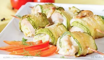 Suculentos rollos de calabaza con pollo y requesón para una cena perfecta