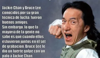 Cuenta la mejor historia con Bruce Lee. Para todos divertida, menos para él