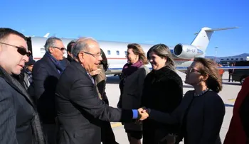 Presidente Medina llega a Roma, Italia; fue recibido por el embajador Stefano Taliani
