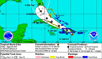 Comisión Nacional de Emergencia inicia evacuaciones por tormenta Erika