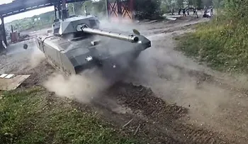 El tanque secreto ruso dispara su cañón en plena acción (VIDEO)
