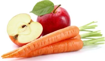 Sabrosa receta de plátano, manzana y zanahoria