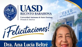 Destaca hecho histórico de Ana Beltré como primera representante del Recinto UASD Barahona en el Consejo Universitario