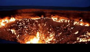 Bienvenidos al infierno: Un cráter de fuego que nunca deja de arder (Video)