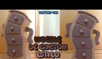 Aprende a fabricar tu propio mueble (Gavetero) de cartón (VIDEO)