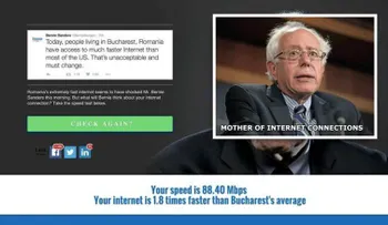 ¿Qué pensaría Bernie Sanders de la velocidad de tu Internet?