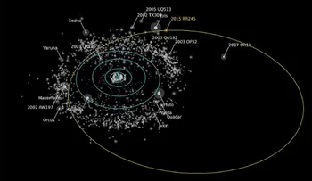 Descubren un planeta enano que tarda 700 años en dar la vuelta al Sol