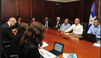 CDEEE presenta informe de gestión a misión del FMI 