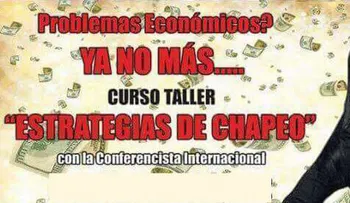 Se trata de una broma de mal gusto anuncio de â??taller de chapeoâ? que circula en las redes