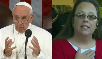 Kim Davis, la funcionaria que se niega a expedir licencias para matrimonios de parejas del mismo sexo, dice que se reunió con el papa