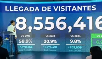 Turismo dominicano marca récord con 8,556,415 visitantes en los primeros ocho meses del año