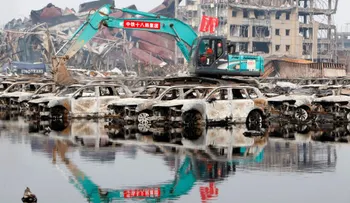 Se registran cuatro incendios en el lugar de las explosiones en Tianjin