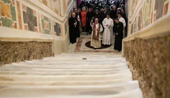 Por vez primera en 300 años muestran mármoles de la "Escalera Santa", por la que subió Jesus para ser juzgado