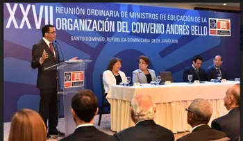 Andrés Navarro preside encuentro de ministros de Educación de la Organización del Convenio Andrés Bello