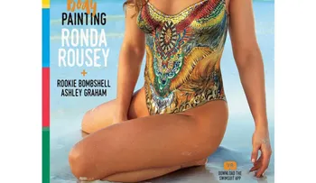 Ronda Rousey posando en body paint