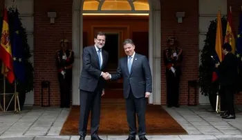 Juan Manuel Santos recaba apoyo de España para la paz