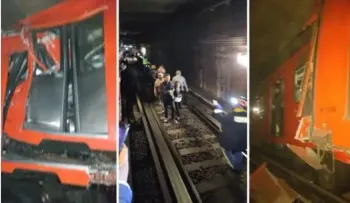 Aumentan a 57 heridos en choque de trenes en el Metro de México