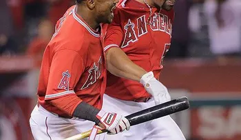 Pujols y Aybar unidos por la amistad en los Angelinos.