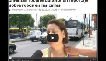 Video: Ironía. Intentan robarle durante un reportaje sobre robos en las calles