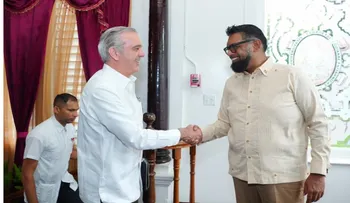Abinader llega a Guyana para reunión bilateral con Irfaan Ali