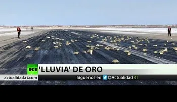 Una 'lluvia' de varias toneladas de lingotes de oro cae desde un avión en Siberia