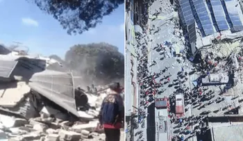 Lamentable: Derrumbe edificio Multimuebles en La Vega, RD