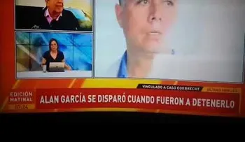 Hijo de Alian García llega al hospital donde intervienen a su padre