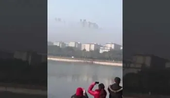 ¿Ciudad flotante? Misteriosos rascacielos aparecen en las nubes en China