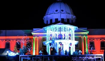 El Palacio Nacional enciende sus luces de Navidad