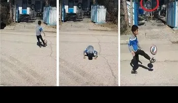 Video viral del niño iraní de 7 años 