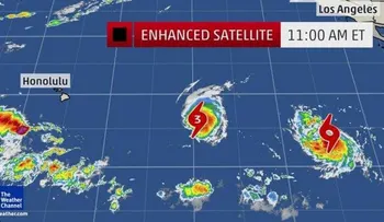 Dos tormentas se dirigen a Hawái 