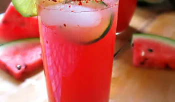Limón y agua de sandía