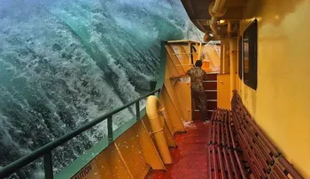 Imágenes impactantes de las monstruosas olas de Australia