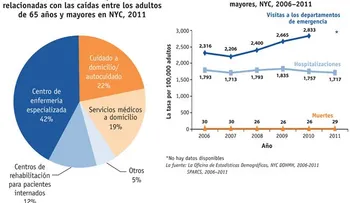 Caídas son la principal causa de lesiones en ancianos de NY