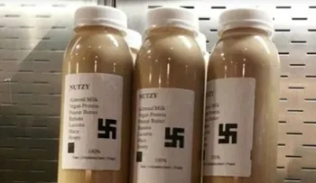 Un café de Londres vende batidos con esvásticas