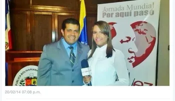 Nuria canceló reportera por foto con embajador Venezolano