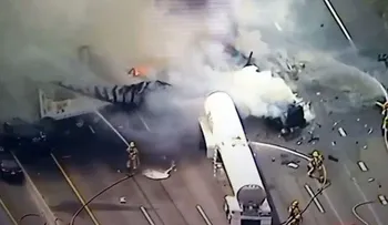 IMAGENES SENSIBLES de un choque mortal que mostró en vivo un helicóptero de TV