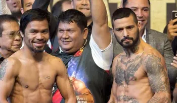Manny Pacquiao y Lucas Matthysse se enfrentan este domingo; logran el peso para su combate 