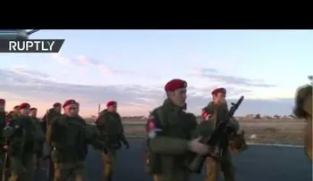 Así fue la llegada de la Policía militar rusa a Siria (VIDEO)