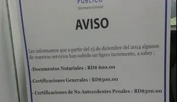 RD$350 a 500 aumentan precio papel de buena conducta 