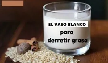 La poderosa receta del vaso blanco que derrite la grasa como por arte de magia