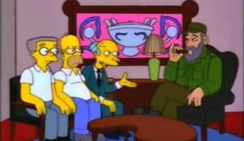 El día que Fidel Castro le robó al señor Burns en Los Simpsons