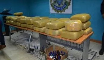 DICAN ocupa 25 paquetes presumiblemente de marihuana
